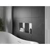 Mexen X-Wall-NR étagère encastrée sans collerette avec étagère 60 x 30 cm, inox - 1911603010S