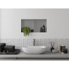 Mexen X-Wall-NR étagère encastrée sans bride avec étagère 60 x 30 cm, inox - 1911603010S