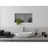 Mexen X-Wall-NR étagère encastrée sans collerette avec étagère 60 x 30 cm, inox - 1911603010S