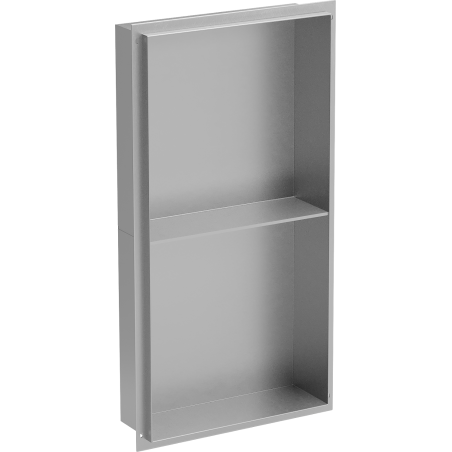 Mexen X-Wall-NR étagère encastrée sans rebord avec étagère 60 x 30 cm, inox - 1911603010S