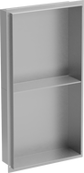 Mexen X-Wall-NR étagère encastrée sans rebord avec étagère 60 x 30 cm, inox - 1911603010S