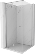 Mexen Mist-F cabine de douche pliante gauche 95 x 95 cm, transparent, chromé - 8A6T-095-095-01-00-L