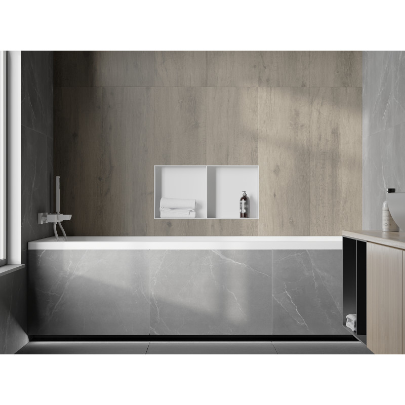 Mexen X-Wall-NR étagère encastrée sans rebord avec plateau 60 x 30 cm, blanc - 1921603010S