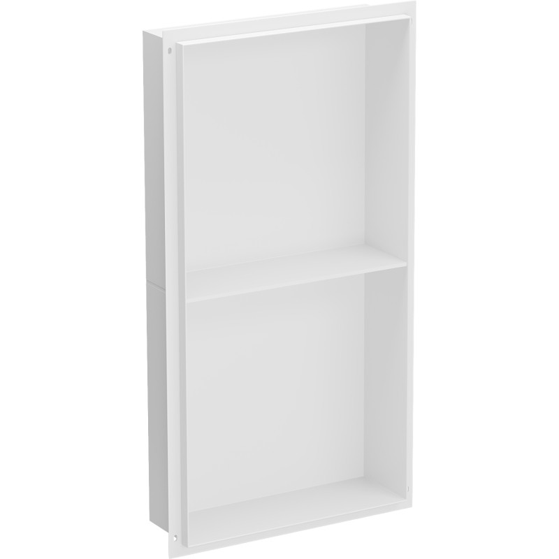 Mexen X-Wall-NR étagère encastrée sans rebord avec une étagère 60 x 30 cm, blanc - 1921603010S