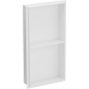 Mexen X-Wall-NR étagère encastrée sans rebord avec plateau 60 x 30 cm, blanc - 1921603010S