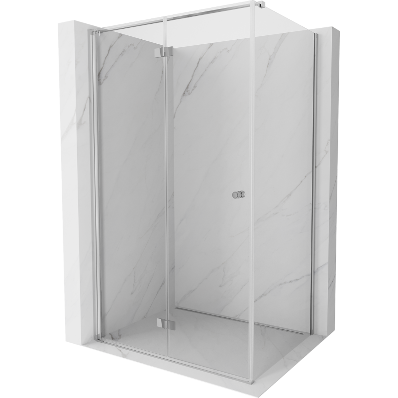Mexen Mist-F cabine de douche pliante gauche 80 x 120 cm, transparent, chrome - 8A6T-080-120-01-00-L