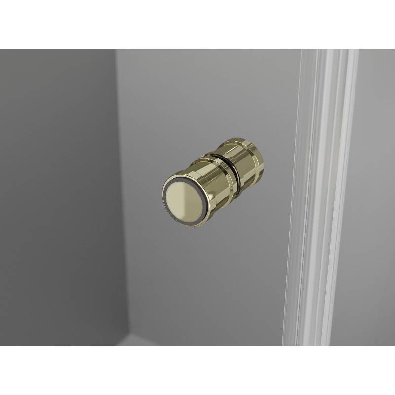 Mexen Mist-F porte de douche pliantes droites 70 cm, transparentes, dorées - 8A6-070-000-50-00-P