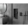 Mexen X-Wall-NR étagère encastrée sans bride avec étagère 60 x 30 cm, noir - 1971603010S