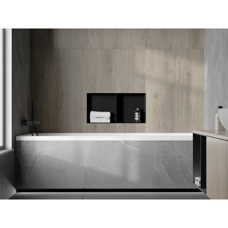 Mexen X-Wall-NR étagère encastrée sans rebord avec tablette 60 x 30 cm, noire - 1971603010S