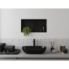 Mexen X-Wall-NR étagère encastrée sans bride avec étagère 60 x 30 cm, noir - 1971603010S