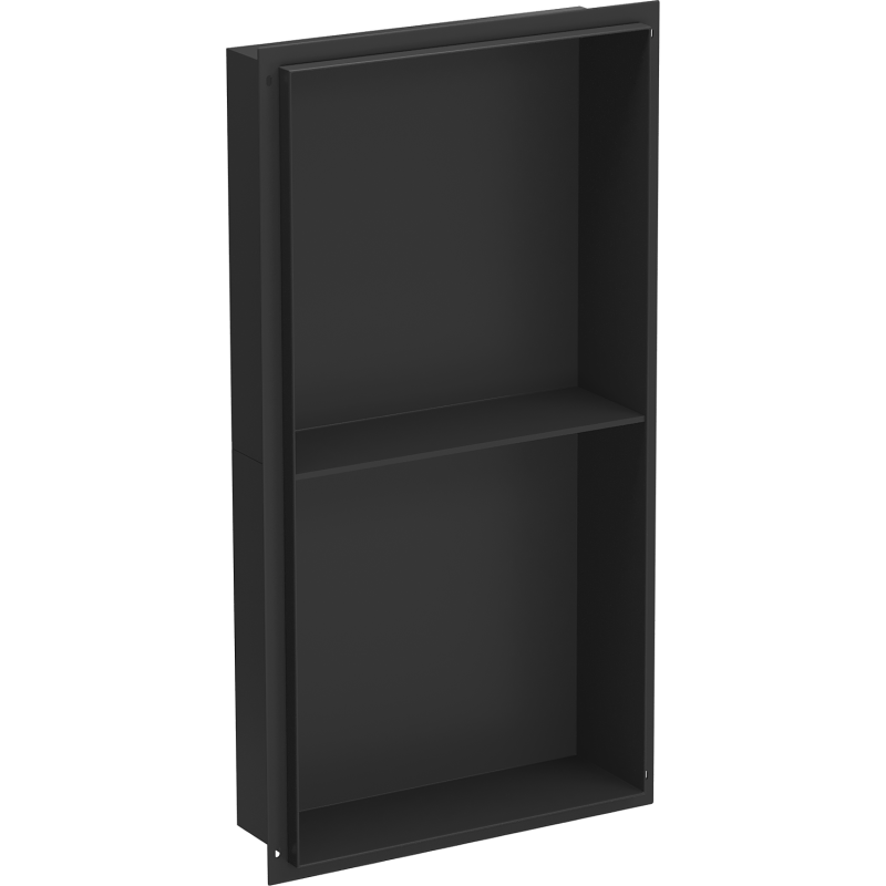 Mexen X-Wall-NR étagère encastrée sans rebord avec étagère 60 x 30 cm, noire - 1971603010S