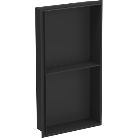 Mexen X-Wall-NR étagère encastrée sans rebord avec étagère 60 x 30 cm, noire - 1971603010S