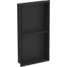 Mexen X-Wall-NR étagère encastrée sans rebord avec étagère 60 x 30 cm, noire - 1971603010S