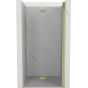 Mexen Mist-F porte de douche pliante droite 60 cm, transparent, or brossé - 8A6-060-000-55-00-P