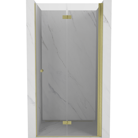 Mexen Mist-F porte de douche pliante droite 95 cm, transparent, or brossé - 8A6-095-000-55-00-P