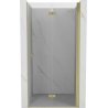 Mexen Mist-F porte de douche pliante droite 110 cm, transparent, or brossé - 8A6-110-000-55-00-P