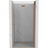 Mexen Mist-F porte de douche pliable droite 70 cm, transparent, cuivre brossé - 8A6-070-000-65-00-P