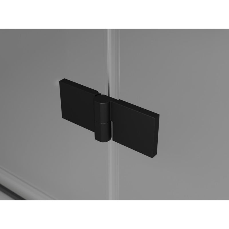 Mexen Mist-F porte de douche pliable droite 85 cm, transparent, noir - 8A6-085-000-70-00-P