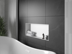 Mexen X-Wall-NR étagère encastrée sans rebord 75 x 30 cm, blanche - 1921753010
