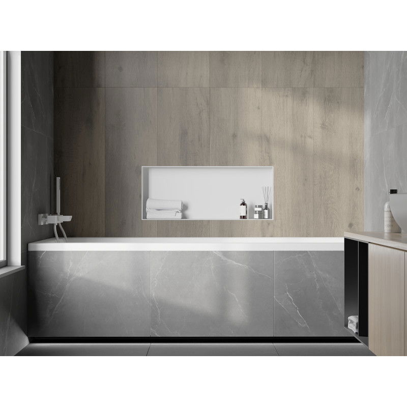 Mexen X-Wall-NR étagère encastrée sans rebord 75 x 30 cm, blanche - 1921753010