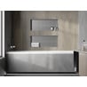 Étagère encastrée sans bride Mexen X-Wall-NR 75 x 30 cm, inox - 1911753010