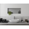 Étagère encastrée sans bride Mexen X-Wall-NR 75 x 30 cm, inox - 1911753010