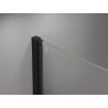 Mexen Mist-F porte de douche pliable droite 85 cm, cadre noir, noir - 8A6-085-000-70-70-P