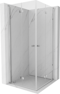 Mexen Mist-F Duo cabine de douche pliante 90 x 90 cm, transparent, chrome - 8A6-090L-090P-01-00