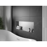 Mexen X-Wall-NR étagère encastrée sans collerette 90 x 30 cm, inox - 1911903010