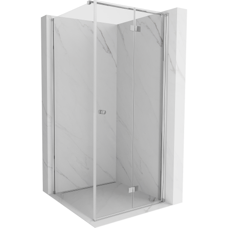 Mexen Mist-F cabine de douche pliante droite 75 x 75 cm, transparent, chrome - 8A6T-075-075-01-00-P