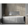Mexen X-Wall-NR étagère encastrée sans collerette 90 x 30 cm, inox - 1911903010