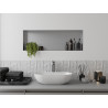 Mexen X-Wall-NR étagère encastrée sans collerette 90 x 30 cm, inox - 1911903010