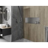 Mexen X-Wall-NR étagère encastrée sans collerette 90 x 30 cm, inox - 1911903010