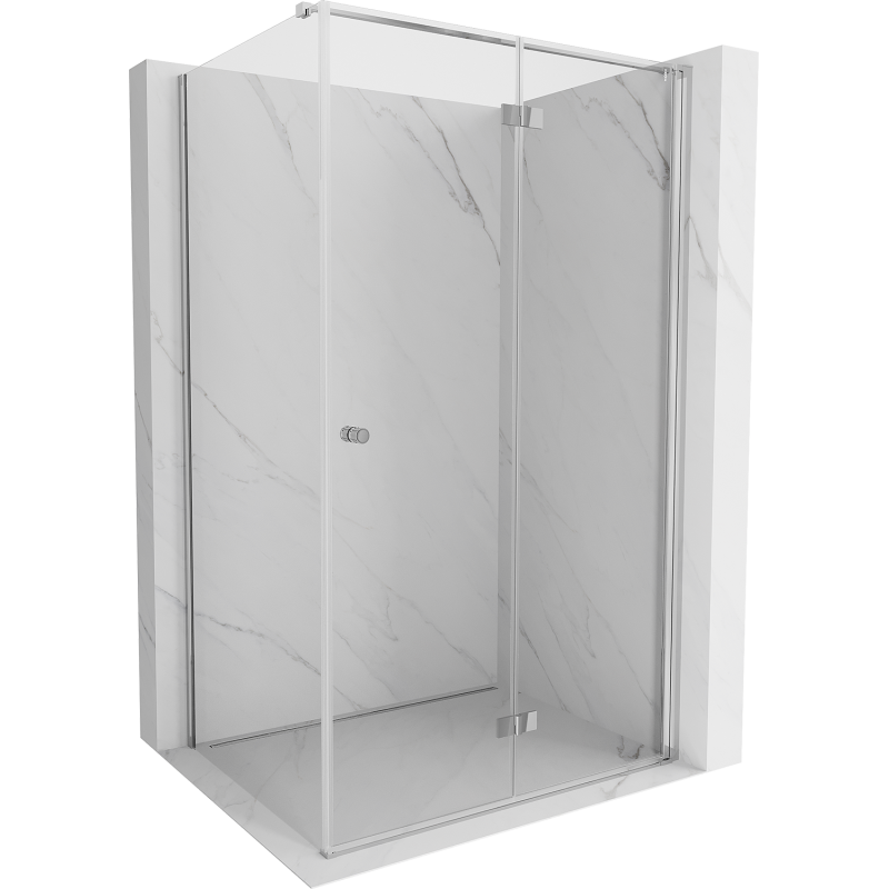 Mexen Mist-F cabine de douche pliante droite 90 x 75 cm, transparent, chrome - 8A6T-090-075-01-00-P