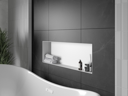 Mexen X-Wall-NR étagère encastrée sans rebord 90 x 30 cm, blanche - 1921903010