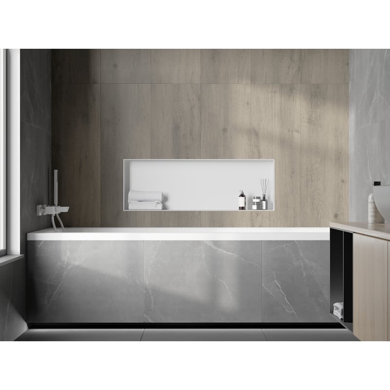Mexen X-Wall-NR étagère encastrée sans rebord 90 x 30 cm, blanche - 1921903010