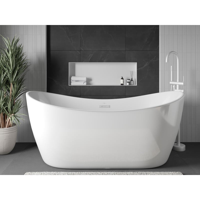 Mexen X-Wall-NR étagère encastrée sans rebord 90 x 30 cm, blanche - 1921903010