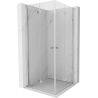 Mexen Mist-F Duo cabine de douche pliable 105 x 105 cm, transparent, chrome - 8A6-105L-105P-01-00