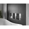 Mexen X-Wall-NR étagère encastrée sans bride avec plateau 90 x 30 cm, inox - 1911903010S