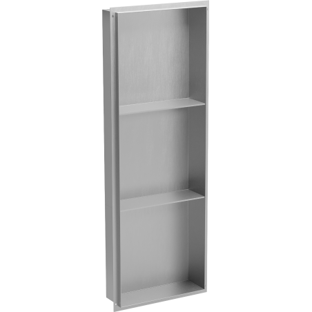 Mexen X-Wall-NR étagère encastrée sans rebord avec étagère 90 x 30 cm, inox - 1911903010S