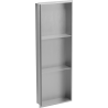 Mexen X-Wall-NR étagère encastrée sans rebord avec étagère 90 x 30 cm, inox - 1911903010S