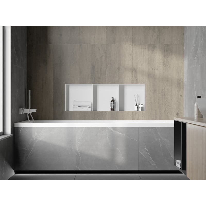 Mexen X-Wall-NR niche sans rebord avec étagère 90 x 30 cm, blanc - 1921903010S