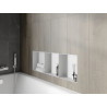 Mexen X-Wall-NR étagère murale sans rebord avec tablette 90 x 30 cm, blanche - 1921903010S