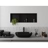 Mexen X-Wall-NR étagère à encastrer sans rebord avec tablette 90 x 30 cm, noire - 1971903010S