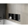 Mexen X-Wall-NR étagère à encastrer sans rebord avec tablette 90 x 30 cm, noire - 1971903010S