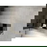Mexen X-Wall-NR étagère encastrée sans rebord avec étagère 90 x 30 cm, noire - 1971903010S