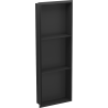 Mexen X-Wall-NR étagère encastrée sans rebord avec étagère 90 x 30 cm, noire - 1971903010S