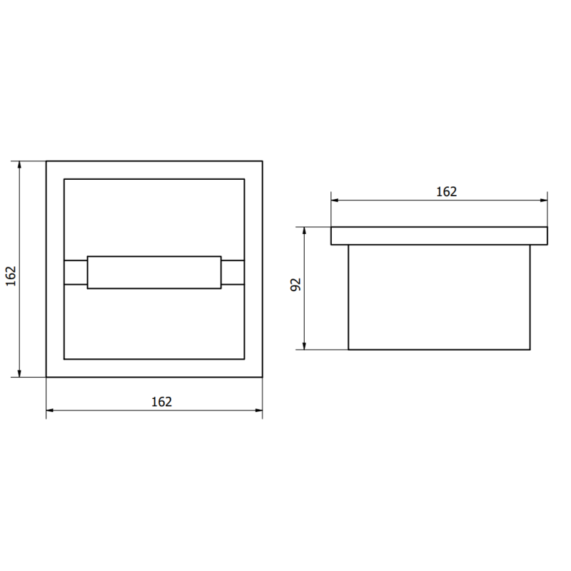 Mexen X-Wall-P support de papier toilette, doré brossé - 1953