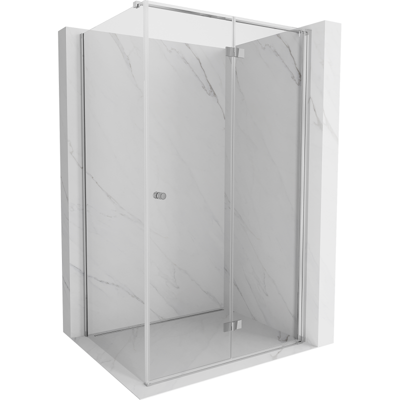 Mexen Mist-F cabine de douche pliante droite 95 x 80 cm, transparent, chromé - 8A6T-095-080-01-00-P