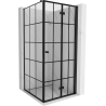 Mexen Mist-F T cabine de douche pliante droite 70 x 70 cm, grille noire, noir - 8A6T-070-070-70-77-P